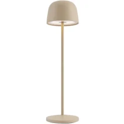 Tischleuchte Beige inkl. LED Wiederaufladbar mit Ladestation IP65 - Raika