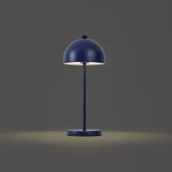 Tischleuchte blau inkl. LED IP54 Wiederaufladbar mit Ladestation - Squirrel