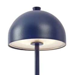 Tischleuchte blau inkl. LED IP54 Wiederaufladbar mit Ladestation - Squirrel