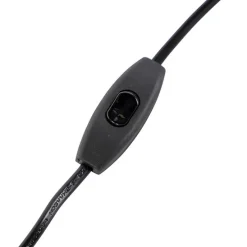 Tischleuchte Bronze mit Samtlampenschirm Blattdesign und goldener Innenseite - Pisos