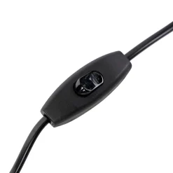 Tischleuchte Bronze Samtlampenschirm Pfauen grün mit Gold 50 cm - Bruut