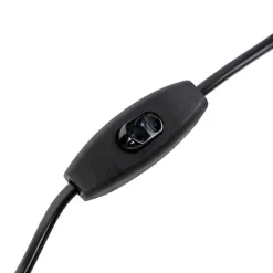 Tischleuchte Bronze Samtlampenschirm Taupe mit Gold 40 cm - Bruut