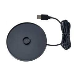 Tischleuchte Dunkelgrau inkl. LED IP65 Wiederaufladbar mit Ladestation - Bass