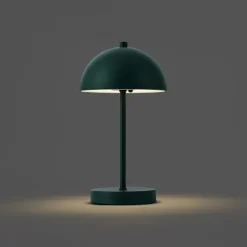 Tischleuchte für den Außenbereich Dunkelgrün inkl. LED 3-Stufen-Dimmbar IP44 Wiederaufladbar - Keira