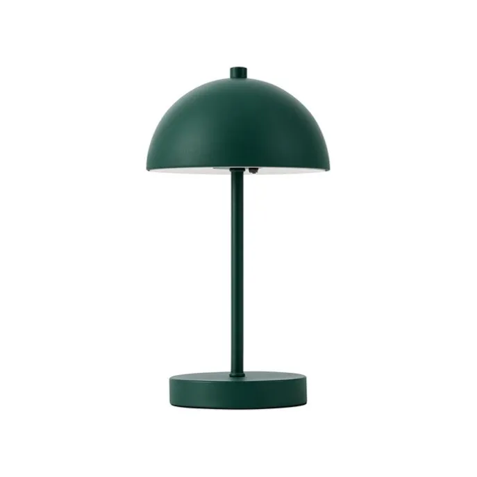 Tischleuchte für den Außenbereich Dunkelgrün inkl. LED 3-Stufen-Dimmbar IP44 Wiederaufladbar - Keira