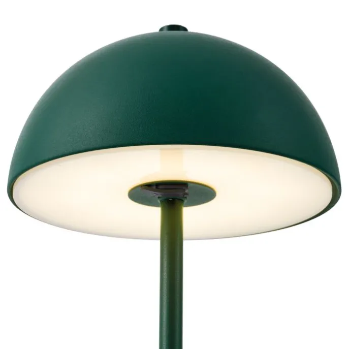 Tischleuchte für den Außenbereich Dunkelgrün inkl. LED 3-Stufen-Dimmbar IP44 Wiederaufladbar - Keira