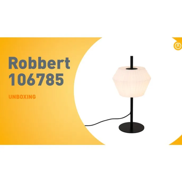 Tischleuchte für den Außenbereich schwarz mit weißem Schirm IP44 - Robbert