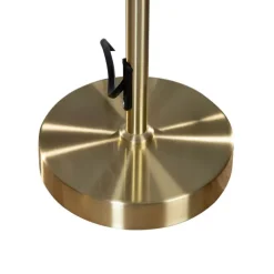 Tischleuchte Gold mit ovalem Samtschirm Grün 35cm - Parte