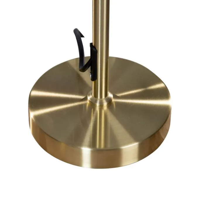 Tischleuchte Gold mit ovalem Samtschirm Grün 35cm - Parte