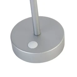 Tischleuchte grau inkl. LED wiederaufladbar mit Touchdimmer - Renata