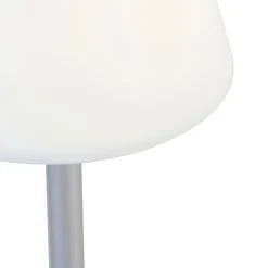 Tischleuchte grau inkl. LED wiederaufladbar mit Touchdimmer - Renata