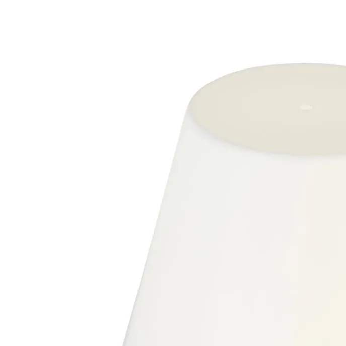 Tischleuchte grau inkl. LED wiederaufladbar mit Touchdimmer - Renata