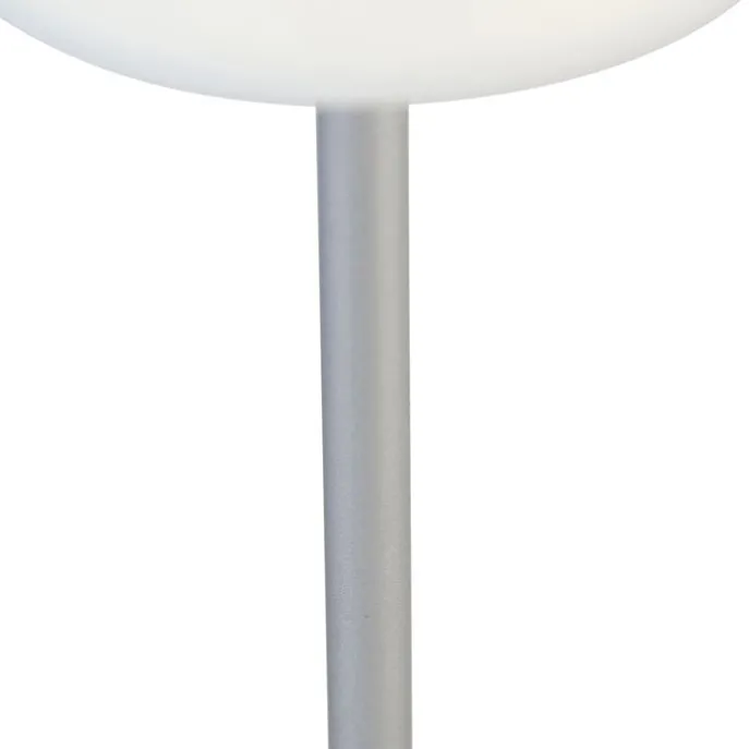 Tischleuchte grau inkl. LED wiederaufladbar mit Touchdimmer - Renata