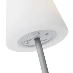 Tischleuchte grau wiederaufladbar inkl. LED und Dimmer IP54 - Jude