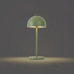 Tischleuchte Grün inkl. LED IP54 Wiederaufladbar mit Ladestation - Squirrel