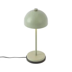 Tischleuchte Grün inkl. LED IP54 Wiederaufladbar mit Ladestation - Squirrel