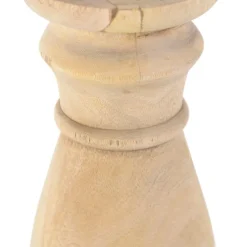 Tischleuchte im Landhausstil Holz natur ohne Lampenschirm - Catnip