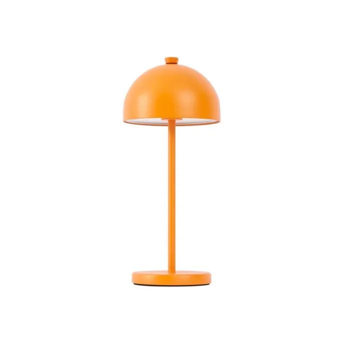 Tischleuchte Orange inkl. LED IP54 Wiederaufladbar mit Ladestation - Squirrel