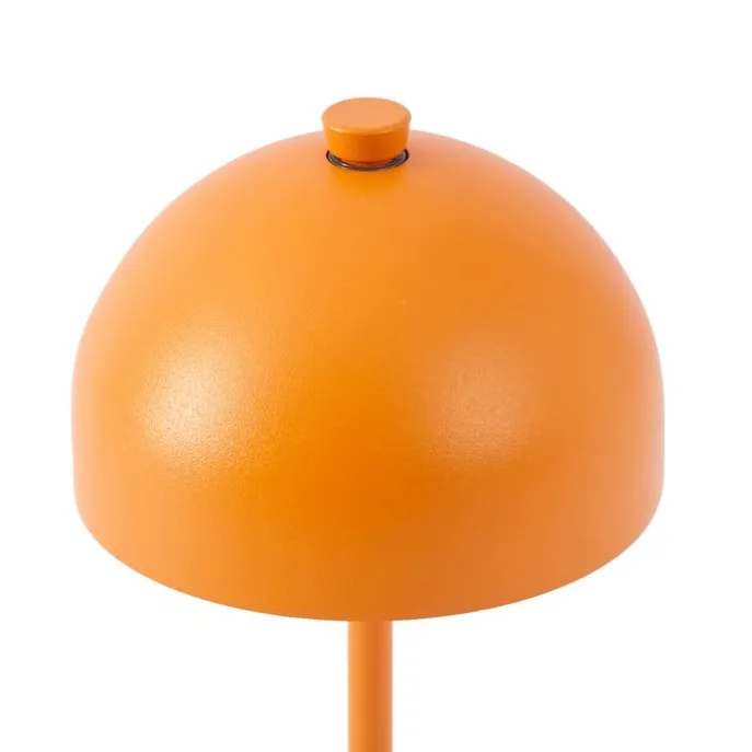 Tischleuchte Orange inkl. LED IP54 Wiederaufladbar mit Ladestation - Squirrel