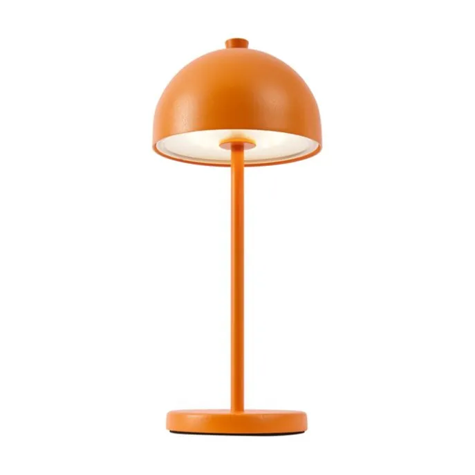Tischleuchte Orange inkl. LED IP54 Wiederaufladbar mit Ladestation - Squirrel