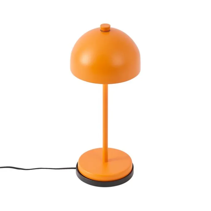 Tischleuchte Orange inkl. LED IP54 Wiederaufladbar mit Ladestation - Squirrel