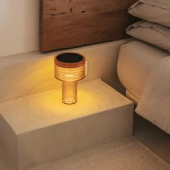 Tischleuchte Orange Kunststoff inkl. LED Solar Wiederaufladbar IP44 - Ambar