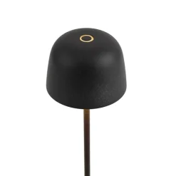 Tischleuchte schwarz inkl. LED, wiederaufladbar mit Ladestation IP65 - Raika