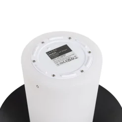 Tischleuchte schwarz inkl. LED 3-stufig dimmbar wiederaufladbar - Ivan