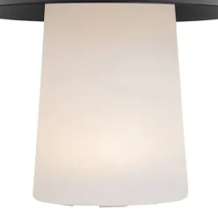 Tischleuchte schwarz inkl. LED 3-stufig dimmbar wiederaufladbar - Ivan