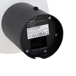 Tischleuchte schwarz inkl. LED 3-stufig dimmbar wiederaufladbar - Louise