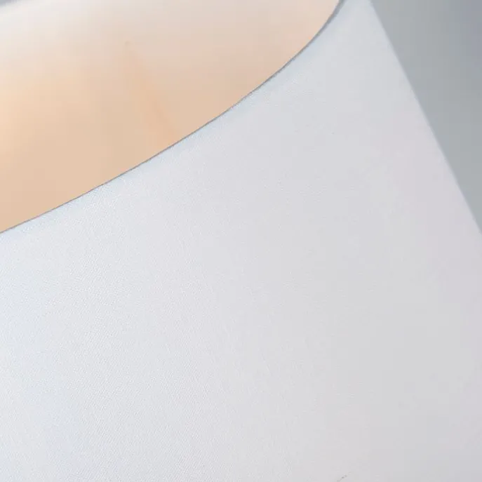 Tischleuchte schwarz mit weißem Schirm 35 cm verstellbar - Parte