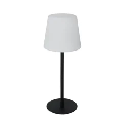 Tischleuchte Schwarz Wiederaufladbar Incl. LED und Dimmer IP54 - Jude