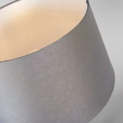 Tischleuchte Stahl mit Schirm grau 35 cm verstellbar - Parte