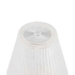 Tischleuchte transparentes Glas inkl. LED Wiederaufladbar IP44 - Lola 20 Lux