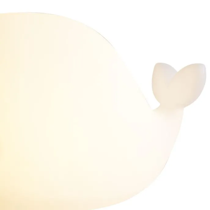 Tischleuchte Weiß 50cm inkl. LED Dimmbar IP54 Wiederaufladbar - Baby Whale