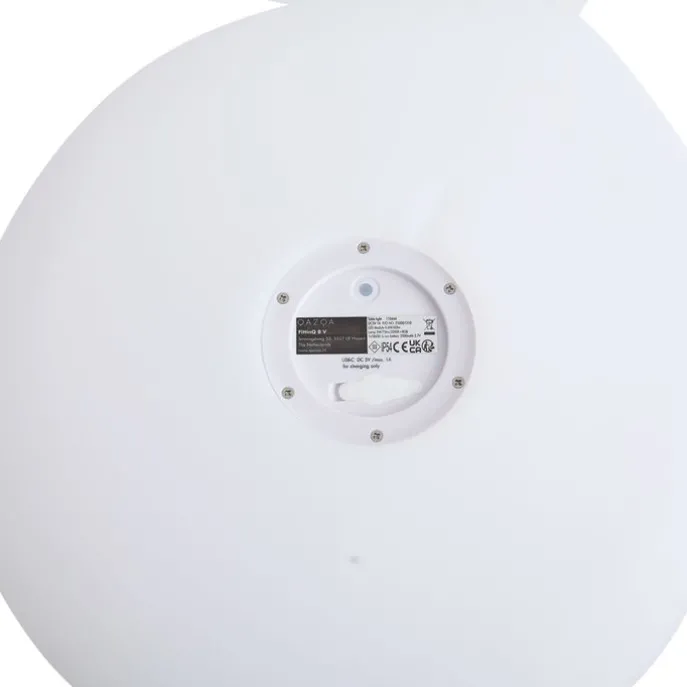 Tischleuchte Weiß 50cm inkl. LED Dimmbar IP54 Wiederaufladbar - Baby Whale