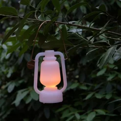 Tischleuchte weiß Flammeneffekt 22 cm - Storm Mini