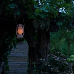 Tischleuchte weiß Flammeneffekt 22 cm - Storm Mini