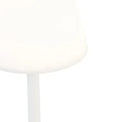 Tischleuchte weiß inkl. LED wiederaufladbar mit Touchdimmer - Renata