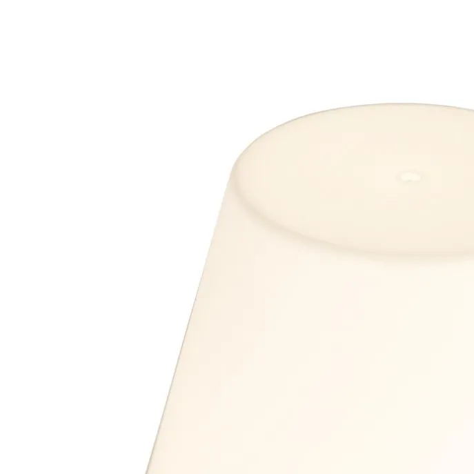 Tischleuchte weiß inkl. LED wiederaufladbar mit Touchdimmer - Renata