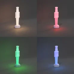 Tischleuchte Weiß inkl. LED Dimmbar und Wiederaufladbar RGBW-IC - Nutcracker
