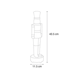 Tischleuchte Weiß inkl. LED Dimmbar und Wiederaufladbar RGBW-IC - Nutcracker