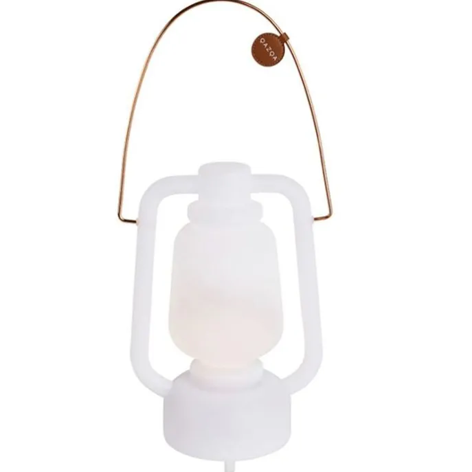 Tischleuchte weiß IP44 inkl. Bluetooth Lautsprecher - Storm Music