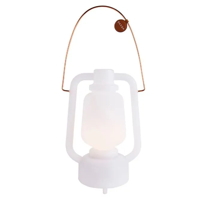 Tischleuchte weiß IP44 inkl. Bluetooth Lautsprecher - Storm Music