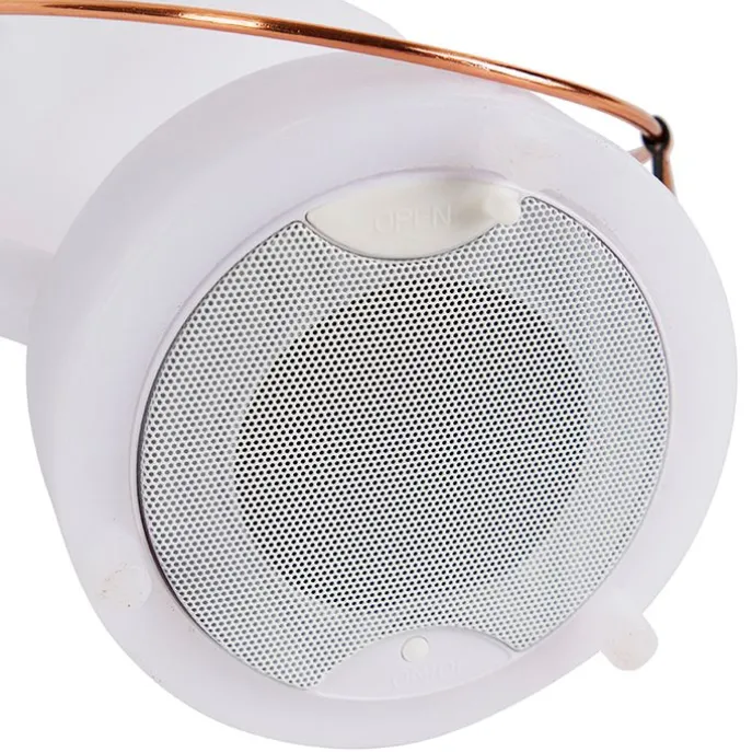 Tischleuchte weiß IP44 inkl. Bluetooth Lautsprecher - Storm Music