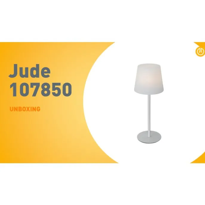 Tischleuchte weiß wiederaufladbar inkl. LED und Dimmer IP54 - Jude