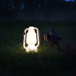 Tischleuchte wiederaufladbar 30 cm IP44 weiß - Storm Small