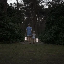 Tischleuchte wiederaufladbar 30 cm IP44 weiß - Storm Small