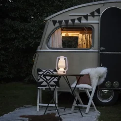 Tischleuchte wiederaufladbar 30 cm IP44 weiß - Storm Small