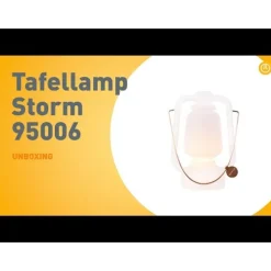 Tischleuchte wiederaufladbar 30 cm IP44 weiß - Storm Small